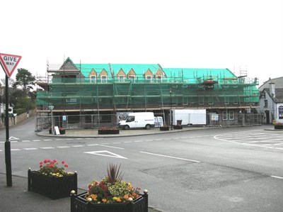 Final stages of construction on old Sutherland Arms Hotel site