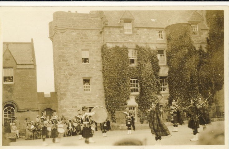Dornoch Pipe Band performing at the Pageant 1928