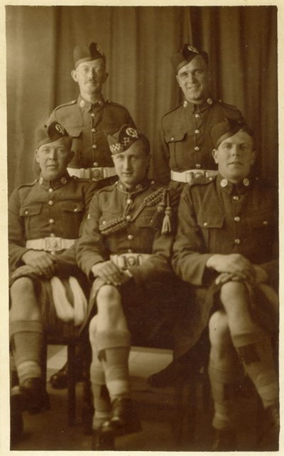 Seaforth Highlanders group photograph c 1939