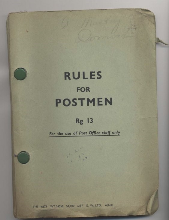 Rules for Postmen Rg 13