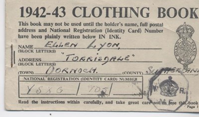 WW2 Clothing Book