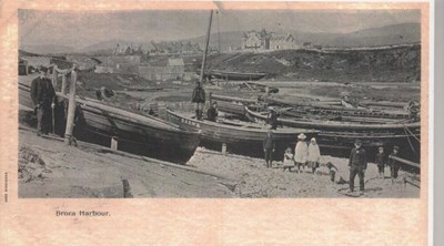 Boats in Brora Harbour