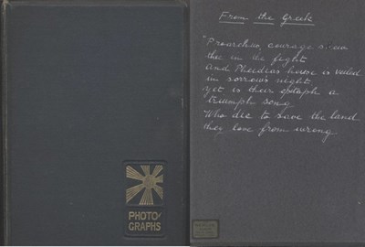 Photograph album of  Capt. Ronald Hugh Walrond Rose
