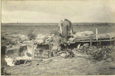 Machine gun position at St Marguerite