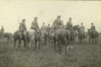 The Queens Bays with German prisoners after Nery