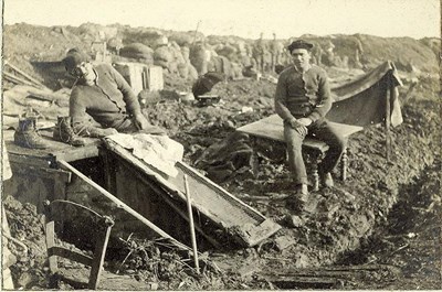 Trench 'bedrooms'