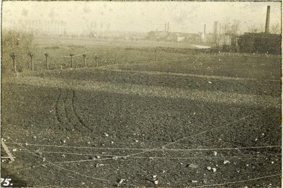 Entanglements in front of British trench