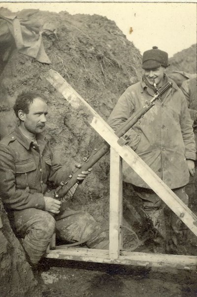 How a rifle grenade is fired.