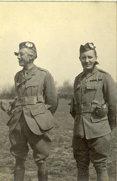CO and RSM 2nd Battalion The Cameronians