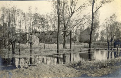 Flamenderie Farm from reserve trench