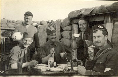 Afternoon tea — ‘C’ Company officers