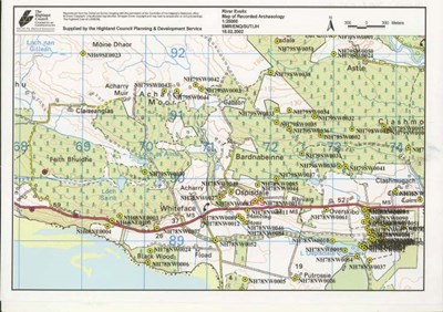 Evelix valley SMR sites