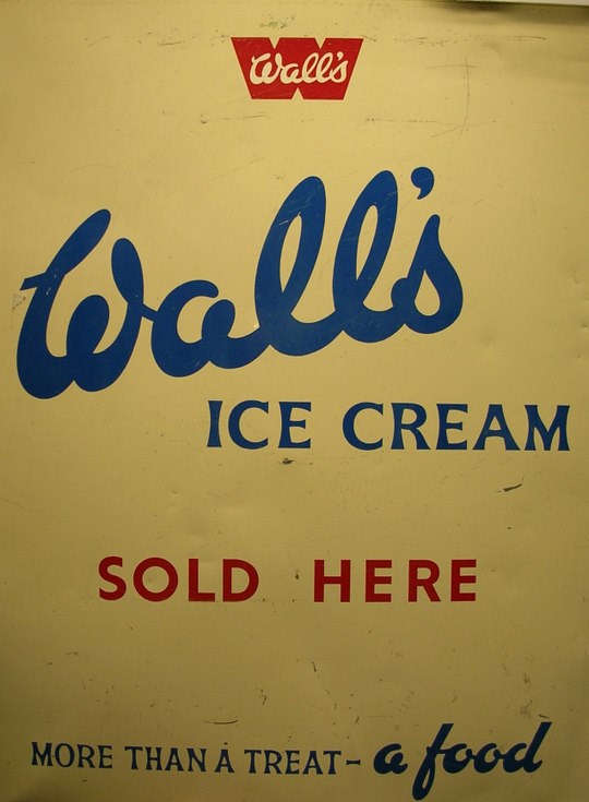 Walls Ice Cream sign