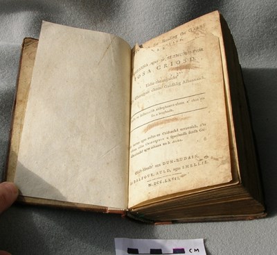 Gaelic Bible belonging to John Bethune