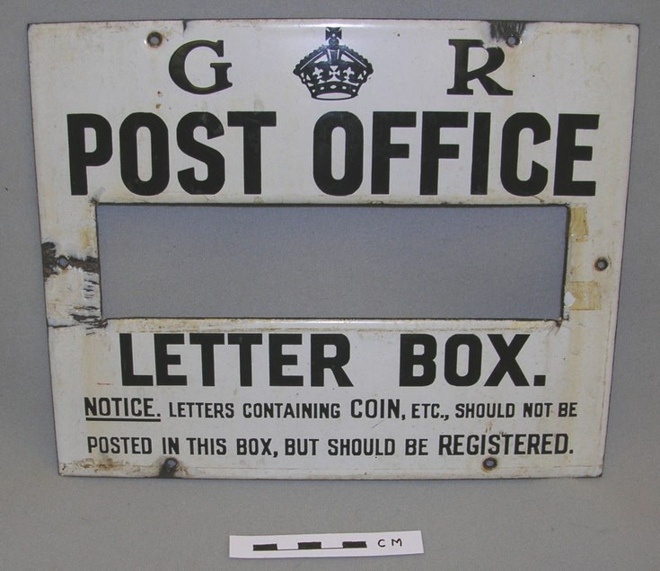 Post box sign
