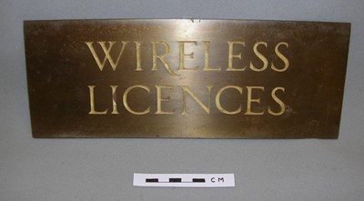 Post Office sign Wireless Licences