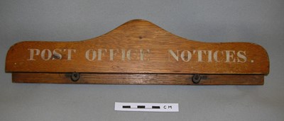 Post Office notices hanger