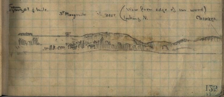 Sketch from War diary of Capt Rose