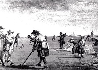 Early golfers in Holland