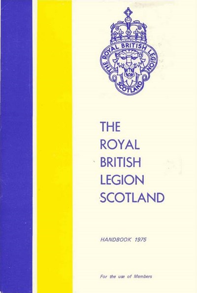 Royal British Legion Scotland Handbook 1975