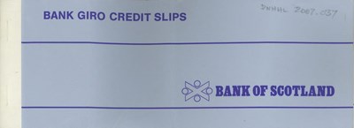 Bank Giro Credit Slips