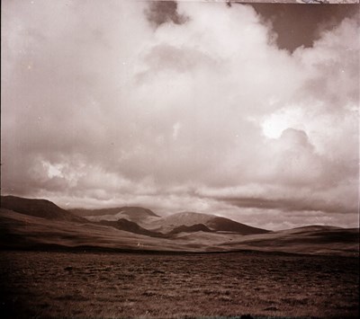 View to mountains on West Coast