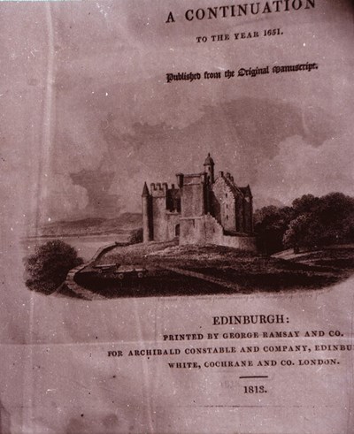 Book about Edinburgh dated 1813