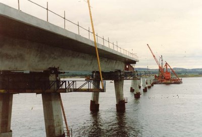 Dornoch Bridge under construction