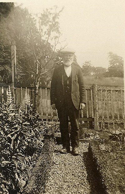 Mackay Family Photograph - elderly man in garden