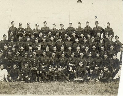 Royal Scots group photograph -  Donald Mackay (X)