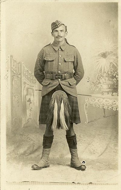 Studio photograph ~ Simon Mackay Seaforth Highlander