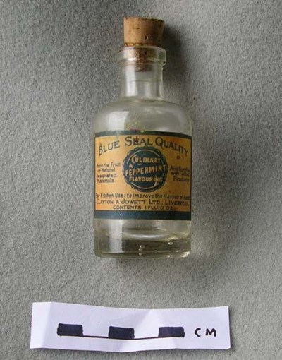 Peppermint flavouring bottle