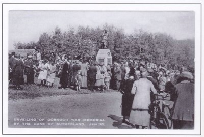 Unveiling of Dornoch War Memorial 1922