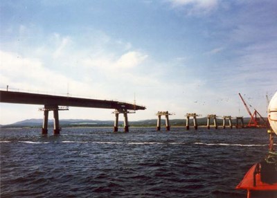 Dornoch Bridge under construction