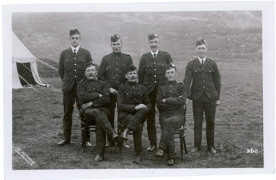 Group photograph of Officers at Camp