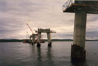 Dornoch Bridge under construction