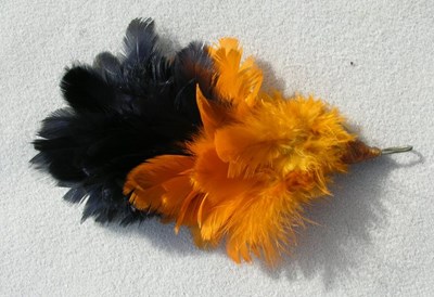 Black and Gold Head-dress Plume