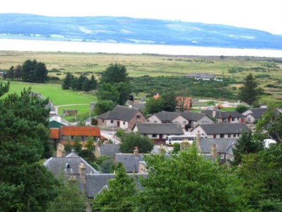 View from Burghfield Hotel tower of Dornoch Firth