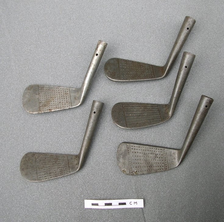 Steel McCulloch golf club heads of various lofts