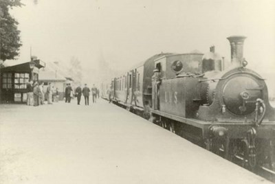 LMS Train at Dornoch Railway Station