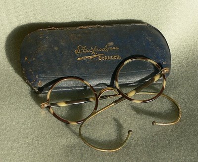 Pair of spectacles in case