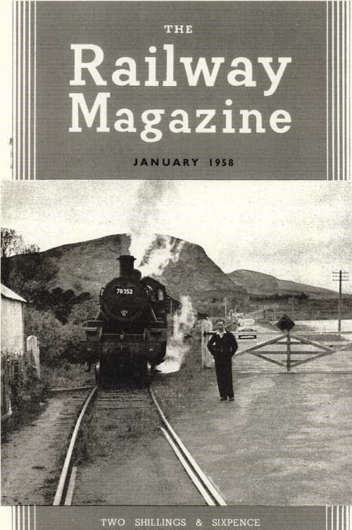 Cover of 'The Railway Magazine'  with Cambusavie Crossing photograph