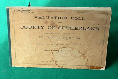 Valuation roll 1957-58