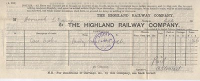 Highland Railway bill 1913