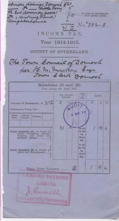 Income tax 1914-15