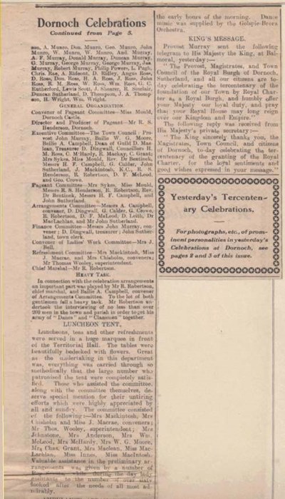 Dornoch pageant 1928