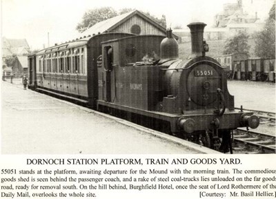 Dornoch Station Platform, Train and Goods Yard
