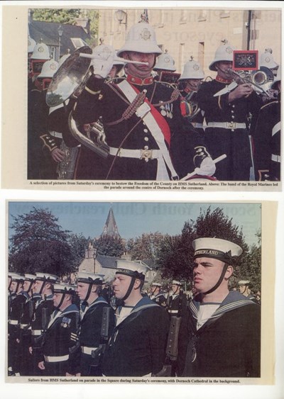 HMS Sutherland Freedom of Sutherland Parade