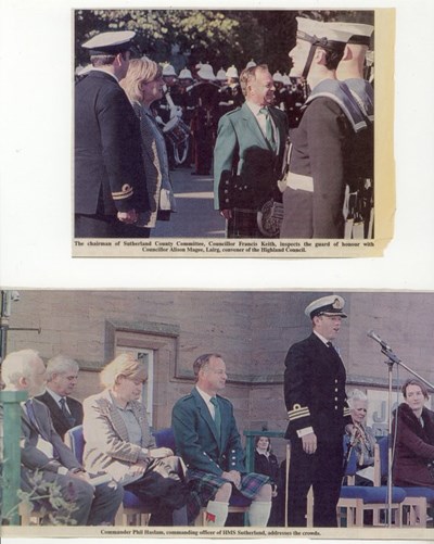 HMS Sutherland Freedom of Sutherland Parade