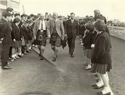 Photograph of opening ceremony of the new Academy.